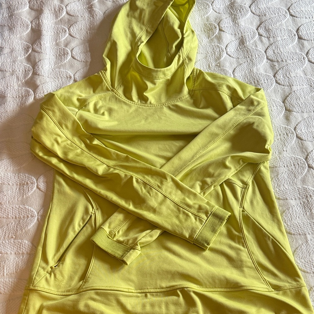 Athleta Bright Yellow Hoodie Sweatshirt